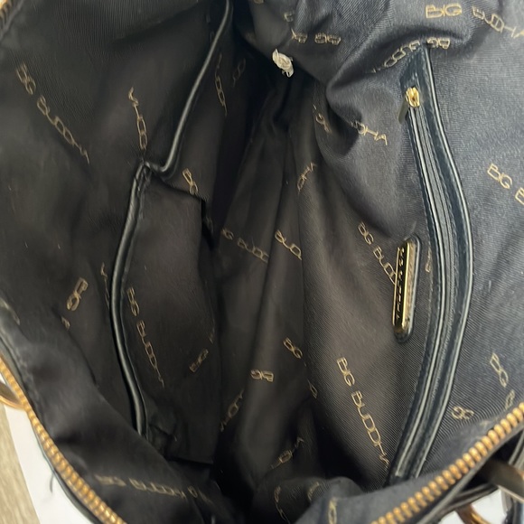 Black Vegan Leather BIG BUDDHA Dome Satchel - Picture 2 of 13